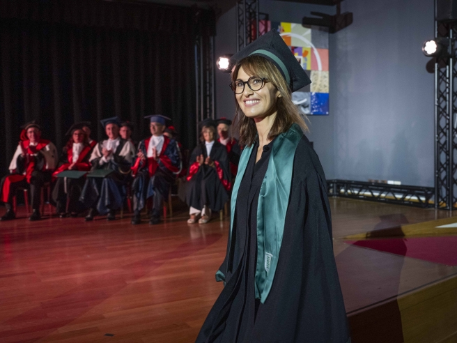 Paola Cortellesi riceve il dottorato honoris causa a Tor Vergata