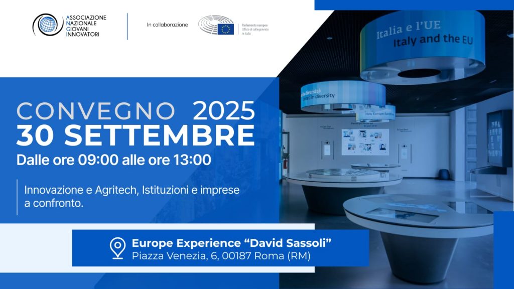 “Innovazione e agritech: istituzioni e imprese a confronto”. Appuntamento 30 settembre allo Europe Experience “David Sassoli”