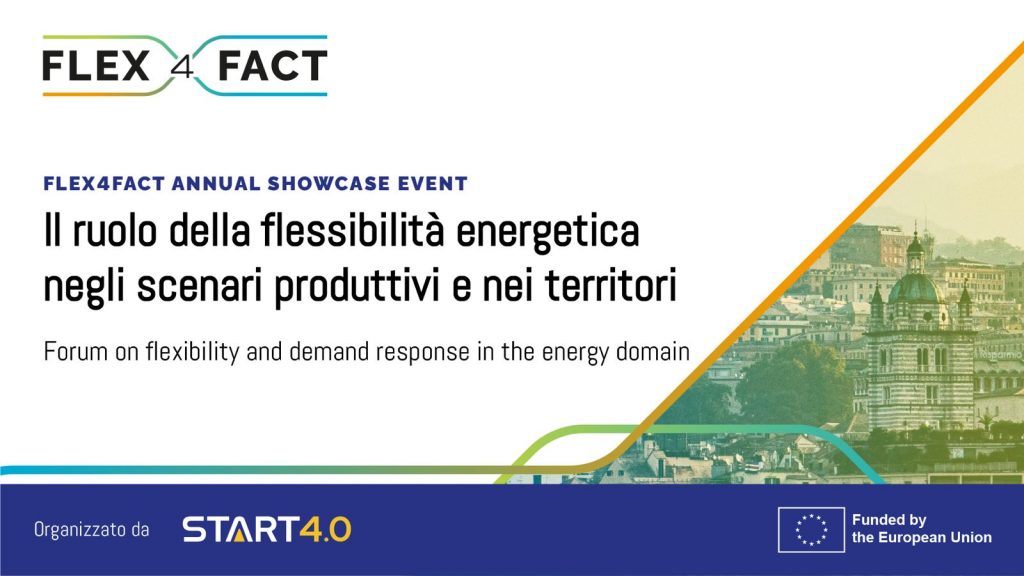 Il settore energetico e la sfida comune della flessibilità, Start 4.0 e Flex4Fact al Blue District di Genova