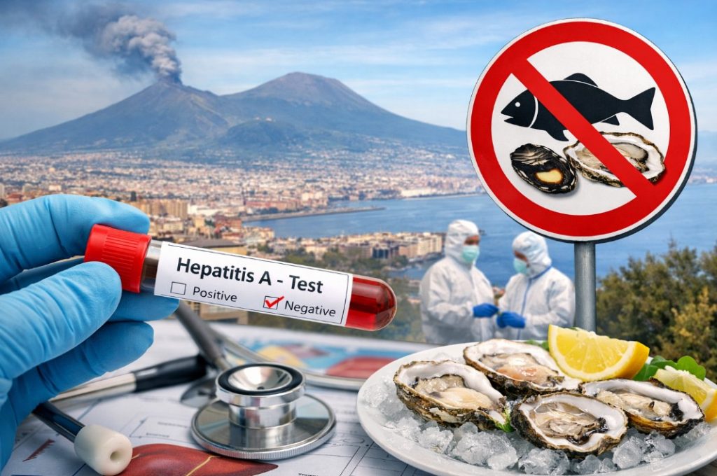 Epatite A in aumento a Napoli: scatta il divieto di pesce crudo. Allerta in Campania