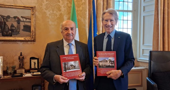 Gaetano Cortese incontra Giulio Terzi: al Senato il volume sulla Villa Paulucci di Calboli a Berna