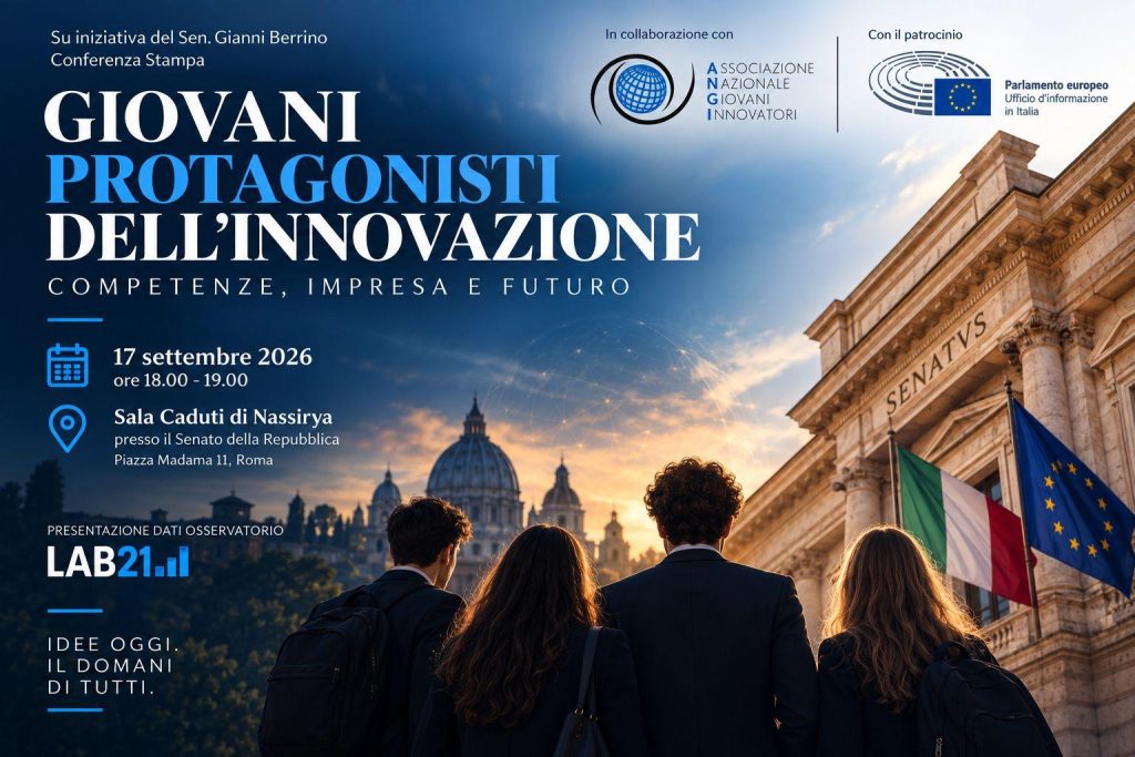 Giovani, lavoro e innovazione: al Senato i nuovi dati Lab21 sulle nuove generazioni